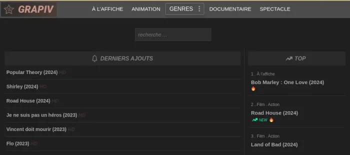 Le nouveau site de Grapiv