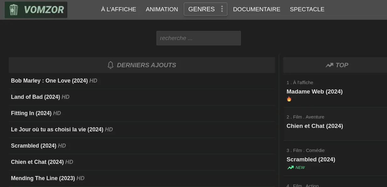 La nouvelle adresse de Vomzor