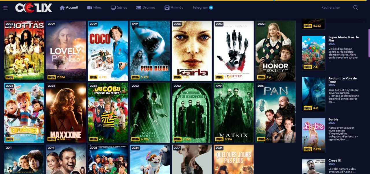 La nouvelle adresse de Coflix