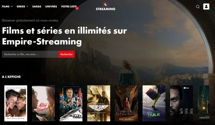 Le nouveau site de Empire Streaming