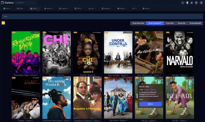 Le nouveau site de Darkino